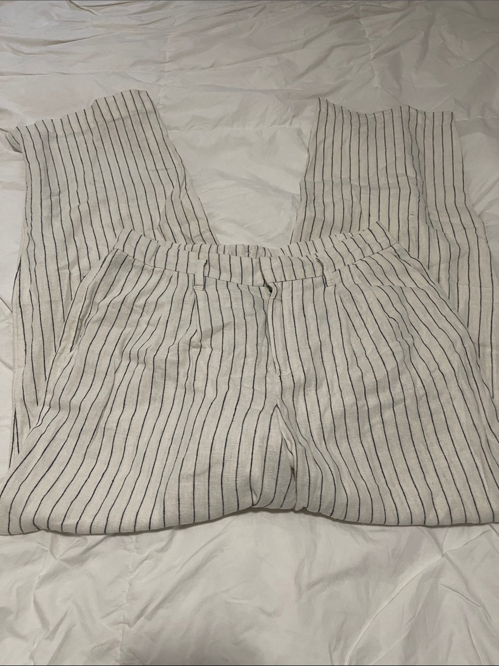 a new day White Pinstripe Pull-On Pants
